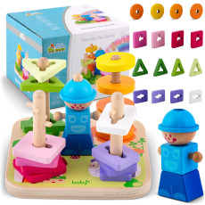 Drewniana zabawka sorter - układanka RK-866 Ricokids
