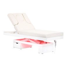 Косметологическая SPA кушетка с подогревом Azzurro 815B White