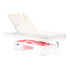 Косметологическая SPA кушетка с подогревом Azzurro 815B White