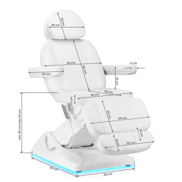 Elektriskais kosmētikas krēsls SILLON Luxury 3 (150222)