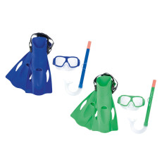 Zestaw do nurkowania Freestyle Snorkel maska + rurka + płetwy Bestway 25019 zielony