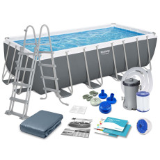 Basen stelażowy ogrodowy 488 x 244 x 122 cm 12w1 Bestway 56670