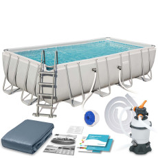Basen stelażowy ogrodowy 488 x 244 x 122 cm 11w1 Bestway 56671