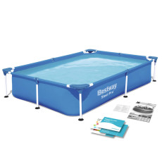 Basen prostokątny stelażowy 221x150x43 cm Bestway 56401