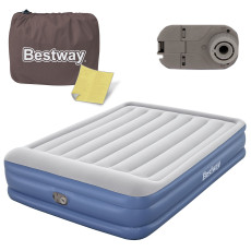 Materac dmuchany 203x152x46 cm z wbudowaną pompką elektryczną Bestway 67630