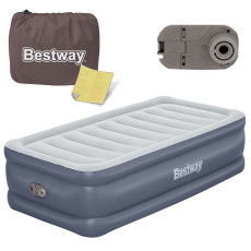 Materac dmuchany 191x97x51 cm z wbudowaną pompką elektryczną Bestway 6713G