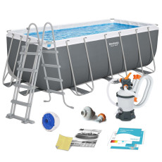 Basen stelażowy ogrodowy 412 x 201 x 122 cm 10w1 BESTWAY 56457N