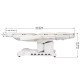 Эксклюзивное косметологическое кресло Azzurro 708B White Эксклюзивное косметологическое кресло Azzurro 708B White