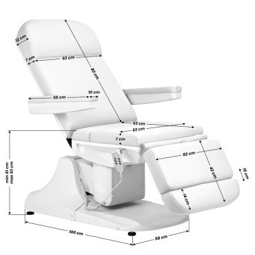 Косметологическое кресло Azzurro 891 White