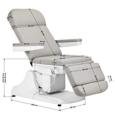 Косметологическое кресло Azzurro 891 Grey