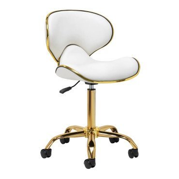 Косметический стул Q-4599G White Косметический стул Q-4599G White