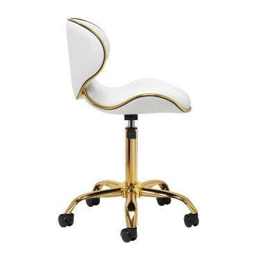 Косметический стул Q-4599G White Косметический стул Q-4599G White