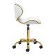 Косметический стул Q-4599G White Косметический стул Q-4599G White