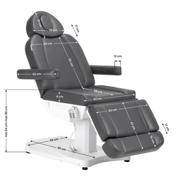 Косметологическое кресло Azzurro 803D Black