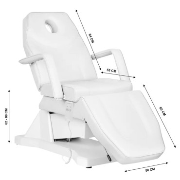 Kosmetoloģijas krēsls Sillon Soft 1 White