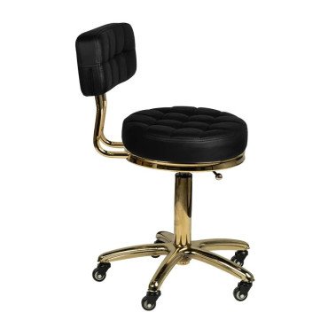 Косметический табурет AM-961 Gold Black