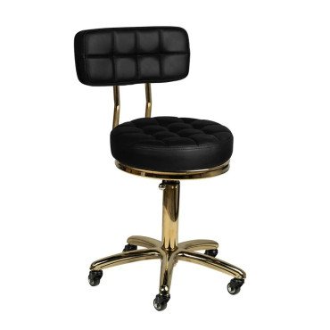 Косметический табурет AM-961 Gold Black