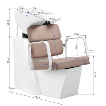 Мойка с креслом Gabbiano Porto Beige