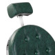 Friziera krēsls Gabbiano President Green Chrome