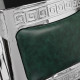 Friziera krēsls Gabbiano President Green Chrome
