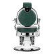 Friziera krēsls Gabbiano President Green Chrome
