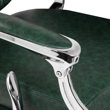 Friziera krēsls Gabbiano President Green Chrome