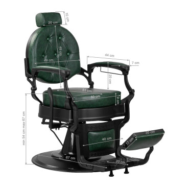 Парикмахерское кресло Gabbiano President Green Парикмахерское кресло Gabbiano President Green