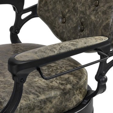 Парикмахерское кресло Gabbiano President Old Leather Green