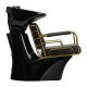 Мойка с креслом Gabbiano Prato Gold Black