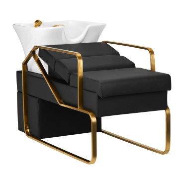 Мойка с креслом Gabbiano Emma Black Gold