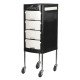 Friziera ratiņi Gabbiano FT65-1 Black White