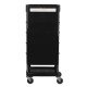 Friziera ratiņi Gabbiano FT65 Black White