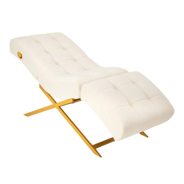 Кресло для наращивания ресниц Sillon Umbra White/Gold Кресло для наращивания ресниц Sillon Umbra White/Gold