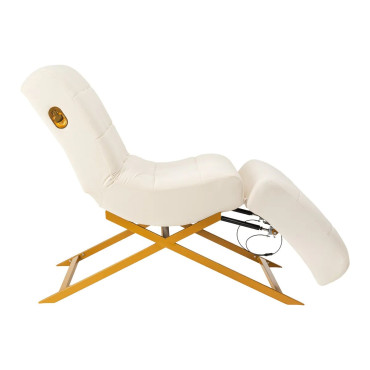 Кресло для наращивания ресниц Sillon Umbra White/Gold Кресло для наращивания ресниц Sillon Umbra White/Gold