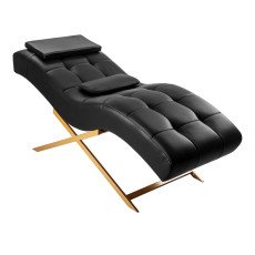 Кресло для наращивания ресниц Sillon Alba Black/Gold