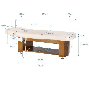 Электрическая косметологическая кушетка Sillon Leisure Premium
