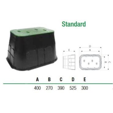 Šahta elektoventiļiem STANDARD, kantaina