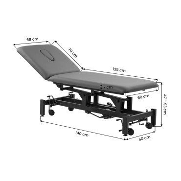 Электрический реабилитационный стол Balance Solidum 5 Gray