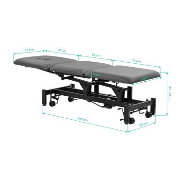 Электрический реабилитационный стол Balance Solidum 3 Gray
