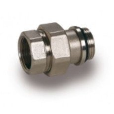 Saskrūve 1"MF niķelēta ar O-ring blīvi, RD483